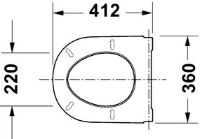 Duravit 28310000 - WC-ülőke D-CODE 37,4x42 cm fehér