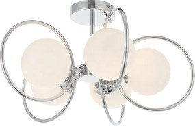 ENDON 93903 ORB Modern Mennyezeti Lámpa Króm, Opál G9 IP20