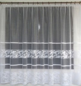 Mg Függöny jacquard 618/349 Fehér 500X180 M szalaggal