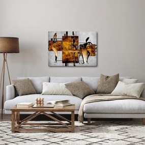 Kép - Az afrikai kultúra motívumai (70x50 cm)