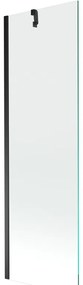 Mexen Next, kĂĄdparavĂĄn 1 szĂĄrny 60 x 150 cm, fix szĂĄrny, 6 mm ĂĄtlĂĄtszĂł ĂŒveg, fekete profil, 895-060-000-00-00-70
