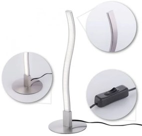 Leuchten Direkt 15128-55 - LED Asztali lámpa WAWE LED/3W/230V matt króm