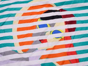 RETRO GIRL zöld mikroszálas ágyneműhuzat Ágyneműhuzat mérete: 2 db 70 x 90 cm | 200 x 220 cm