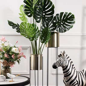 Virágtartó, fekete/arany, JUDE TYP 2