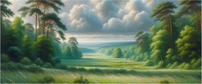 Kép - Zöld táj (120x50 cm)