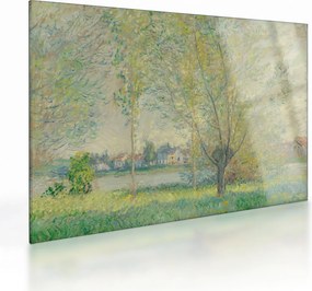 Üveg kép - Claude Monet, The Willows, reprodukciók (70x50 cm)