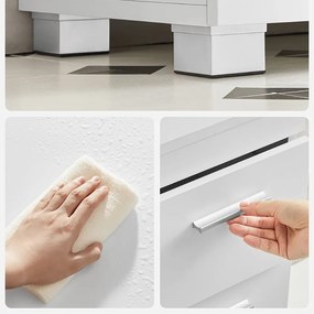 IVY mosdó alatti szekrény, 30x70x64 cm, fehér Vasagle