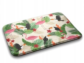 Prémium fürdőszobaszőnyeg Madarak Flamingók 75x45 cm