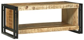dohányzóasztal 90x50x38 cm Tömör durva mangófából