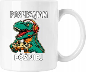 Majd én takarítok később Bögre Gamer Játékos Fehér 330ml