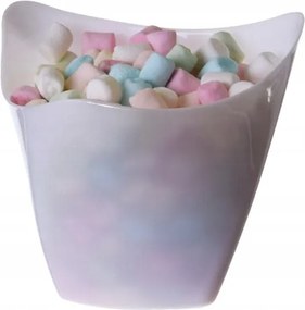 Twist peremű műanyag poharak Fehér 170ml/25db