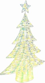 vidaXL Karácsonyfa 120 LED-del Meleg fehér 120,5 cm PET