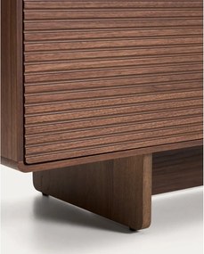 Sötétbarna TV-állvány diófa dekorral 200x46x40 cm Norlen – Kave Home