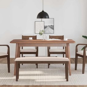 barna tömörfa gumiból pad 110 cm