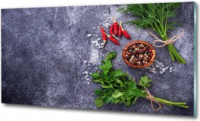 Fotótapéta üvegfalra Zöldségek és gyümölcsök 100x70