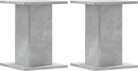 vidaXL 2 db betonszürke szerelt fa növénytartó állvány 30 x 30 x 40 cm