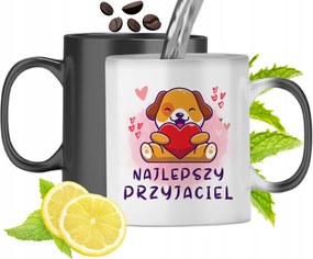 Mágikus Bögre Kutyával Színváltó Kutya fényképes nyomtatással