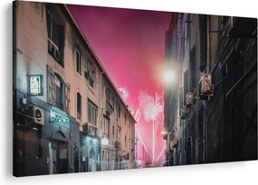 Tűzijáték Marseille-ben (90x60 cm)