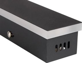 MasterLED Lara 19 W-os 60cm-es fekete oldalfali lámpa