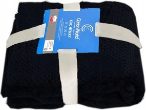 Dombornyomott Takaró 160x200 Henry Black Fekete