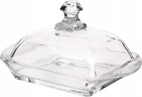 Üveg vajtartó fedővel Glossy 17x10 cm átlátszó