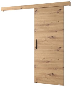 Tolóajtó 90 cm Sharlene I (artisan tölgy + matt fekete + fekete). 1043566