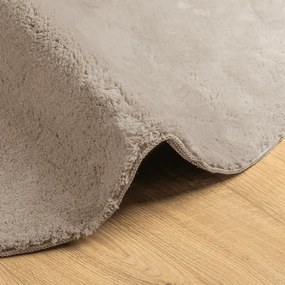 HUARTE homokszínű rövid szálú puha és mosható szőnyeg Ø 200 cm