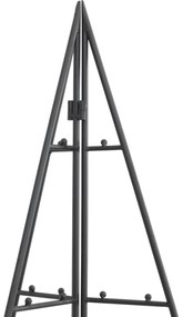 fekete fém karácsonyfa dekorációhoz 140 cm