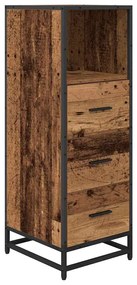 Fürdőszoba bútor szett 4 pcs Régi fa 65 x 33 x 60 cm Faanyag