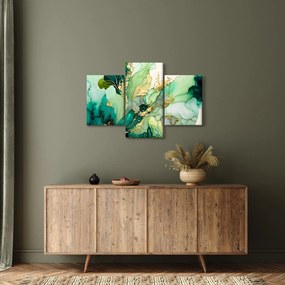 Kép - Zöld absztrakció (90x60 cm)