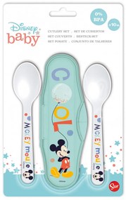 Disney Mickey Hello World baba utazó evőeszköz készlet