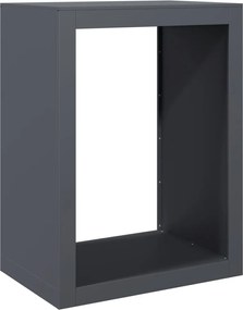 vidaXL antracitszürke acél tűzifatároló 60 x 40 x 80 cm