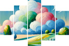 Kép - Tájkép felhővel (150x105 cm)