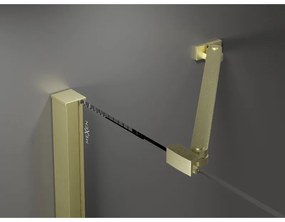 Mexen Velar Duo, tolózuhanyajtó nyitáshoz 170 cm, 8 mm-es matt üveg, arany matt, 871-170-000-32-55