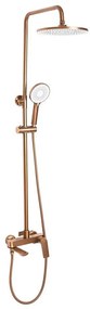 REA-P2418 - AVALON zuhanyszett csapteleppel, szálcsiszolt réz