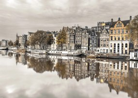 Poszter 84x59,5cm Csatorna Amszterdam városon át 3, Assaf Frank