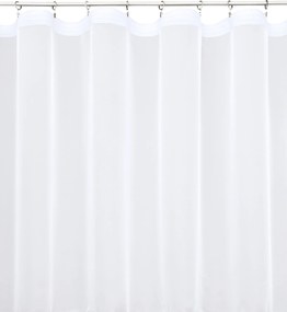Kész klasszikus egyenes sima fátyol függöny fehér 600 x 220 cm széles
