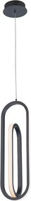 ELSTEAD QN-DEMARK-1P-BK DENMARK Modern Led Függesztett Lámpa Fehér, Matt Fekete LED IP20