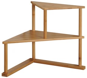 Kesper 58802 Konyhai sarokpolc bambusz, 52 x 39 x 29,5 cm