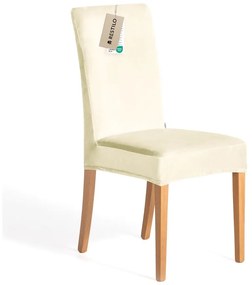 Krémszínű gumis szék huzat szett 4 db-os 48 cm Sento – Restilo