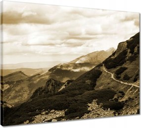 Vászonkép 50x40 Tátra Lengyel hegyek Kilátás