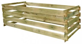 lécezett komposztáló impregnált fenyőfából 180x90x90 cm