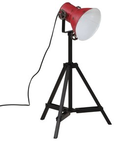 kopott piros állólámpa 25 W 35x35x65/95 cm E27