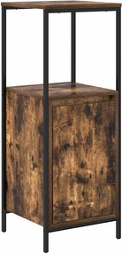 vidaXL füstölt tölgy fürdőszobaszekrény polcokkal 36x35x95 cm