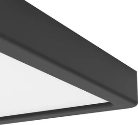 Eglo 901374-LED RGBW dimmelhető füstszínű mennyezeti lámpa FUEVA-Z LED/10,5W/230V 22x22cm IP44 fekete