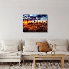 Kép - Arany sivatagi óra (üvegen) (70x50 cm)