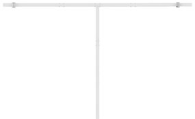 antracitszürke szélérzékelős és LED-es napellenző 450 x 300 cm