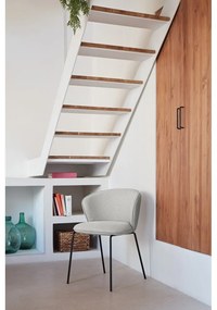 Világosszürke kárpitozott étkezőfotel szett 2 db-os Add – Teulat