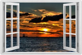 Poszterek 60x40 Naplemente a tengerparton