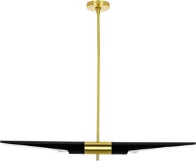 KING HOME MD214192MBLACKGD APOLLO Modern FĂŒggesztett LĂĄmpa Fekete, Arany E27 IP20